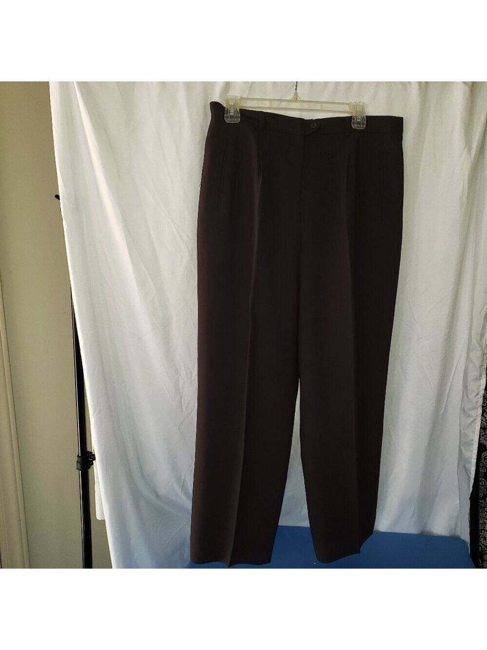 Nygard Collection Women's Brown Dress Ankle-length Pants - 12